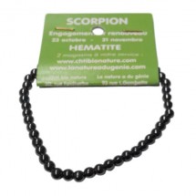 hématite bracelet petites boules (scorpion)