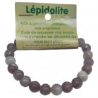 lépidolite bracelet petites boules
