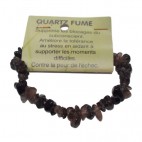 quartz fumé bracelet baroque