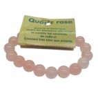 quartz rose bracelet grandes boules