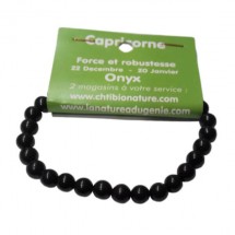 onyx bracelet moyennes boules (capricorne)