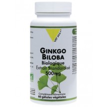 GINKGO BILOBA BIO 500mg 60 gélules végétales