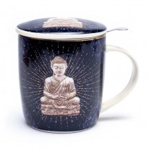 Tasse Infuseur à Thé Bouddha bleu