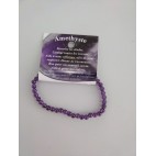 améthyste bracelet boules 4mm