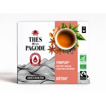 Yinpur Bio – Thé vert à la badiane et au curcuma – 36 infusettes