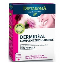 Dermidéal - complexe zinc-bardane - peau normale - 30 comprimés