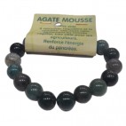 agate mousse bracelet grandes boules