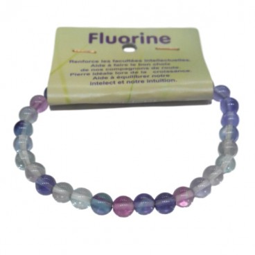 fluorine bracelet moyennes boules 6 mm