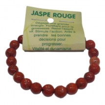 jaspe rouge bracelet moyennes boules